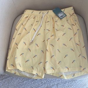 Mosmann yellow ice cream men’s swimming shorts